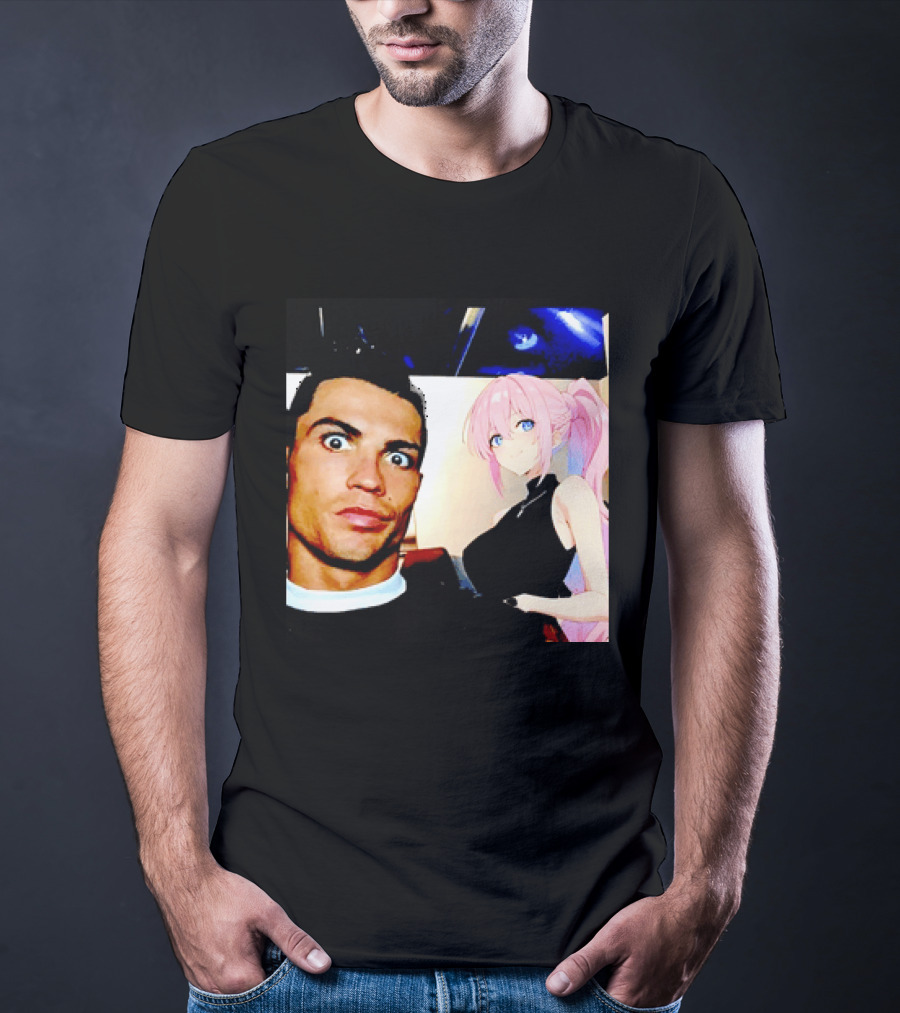 Cristiano Ronaldo Shikimori Anime Manga Collaboration T-Shirt