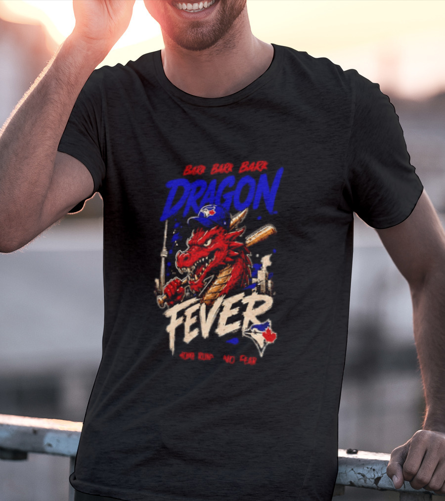 Brr Brr Brr Dragon Fever Toronto Blue Jays Baseball Red Dragon T-Shirt