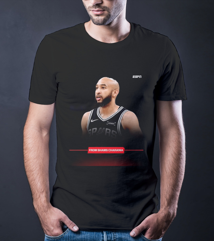 ESPN San Antonio Spurs Jordan McLaughlin From Shams Charania T-Shirt