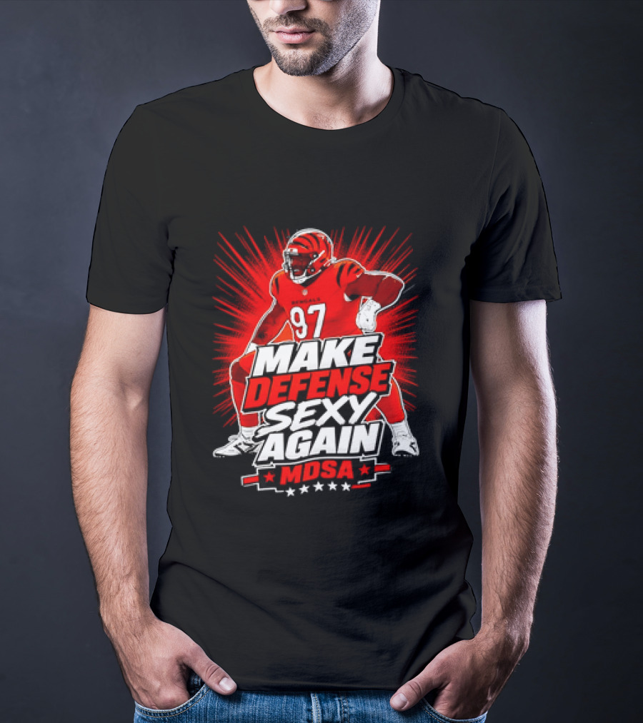 Kamron Neal Cincinnati Bearcats Make Defense Sexy Again MDSA Football 97 T-Shirt