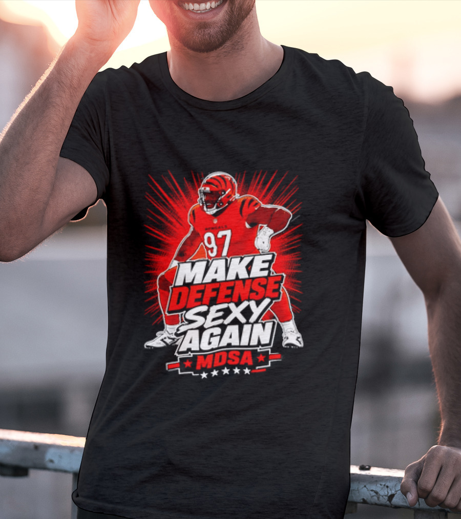 Kamron Neal Cincinnati Bearcats Make Defense Sexy Again MDSA Football 97 T-Shirt