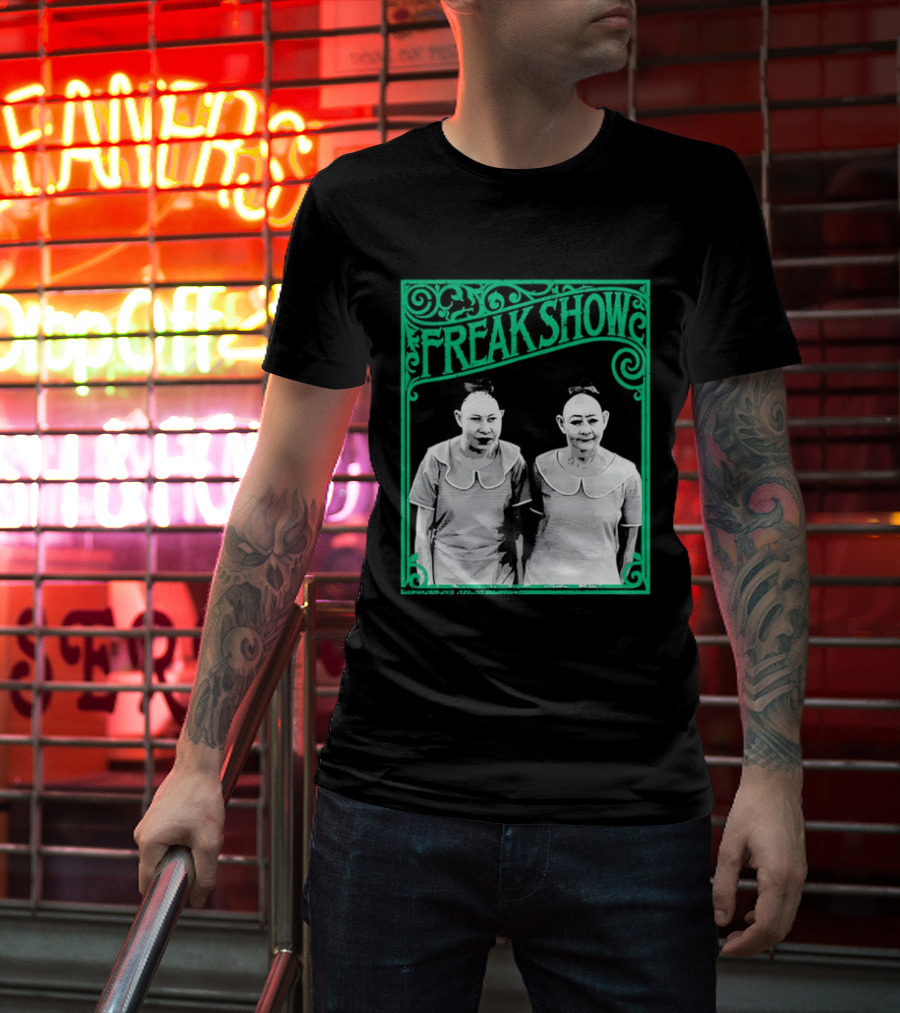 Freak Show Vintage Circus Sideshow Twins T-Shirt