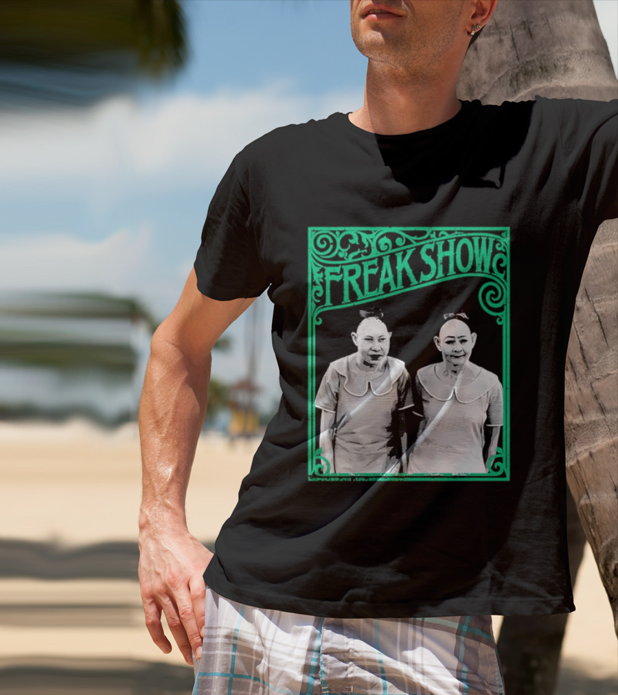 Freak Show Vintage Circus Sideshow Twins T-Shirt