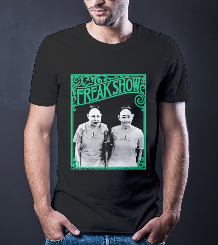Freak Show Vintage Circus Sideshow Twins T-Shirt