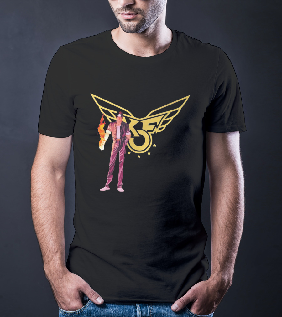 KOF Kyo Kusanagi Fire Power Iconic Wings T-Shirt