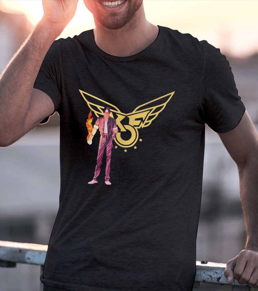 KOF Kyo Kusanagi Fire Power Iconic Wings T-Shirt