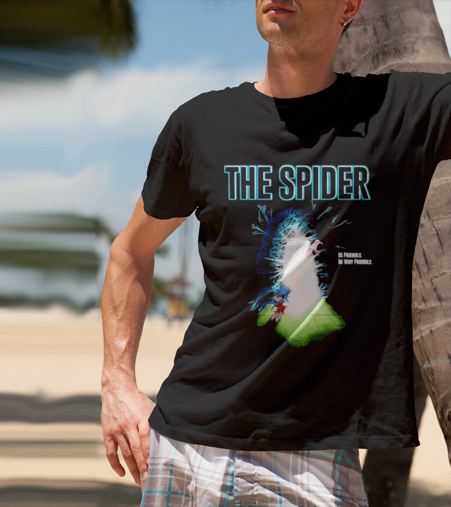 The Spider Be Friendly Be Very Friendly Comic Explosion T-Shirt