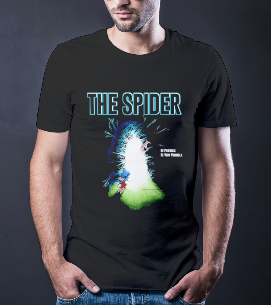 The Spider Be Friendly Be Very Friendly Comic Explosion T-Shirt