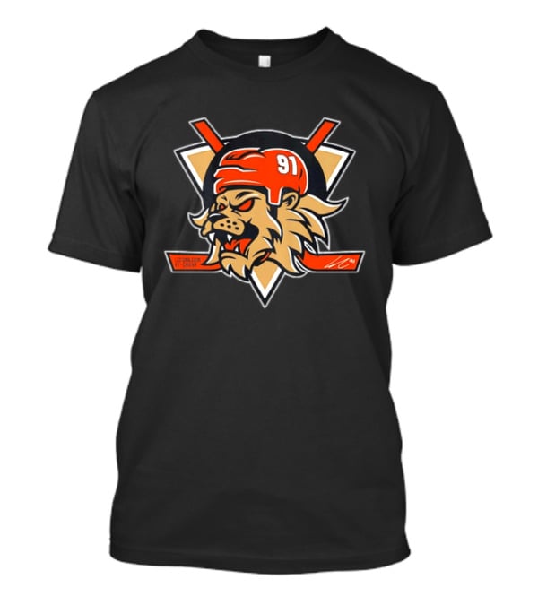 LC 91 Leo Carlsson 91 Center Anaheim Ducks Lion Hockey T-Shirt