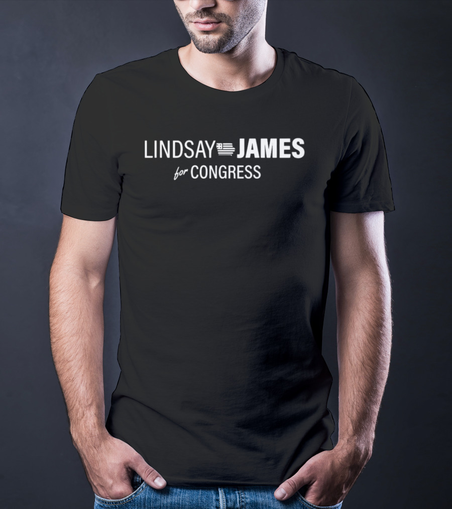 Lindsay Iowa James For Congress Campaign T-Shirt