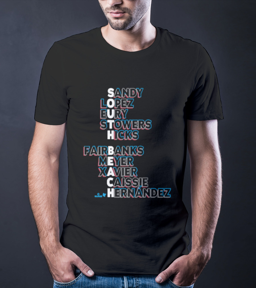 Miami Baseball Sandy Lopez Bury Stowers Hicks Fairbanks Meyer Xavier Caissie Hernandez South Beach Names 2026 T-Shirt