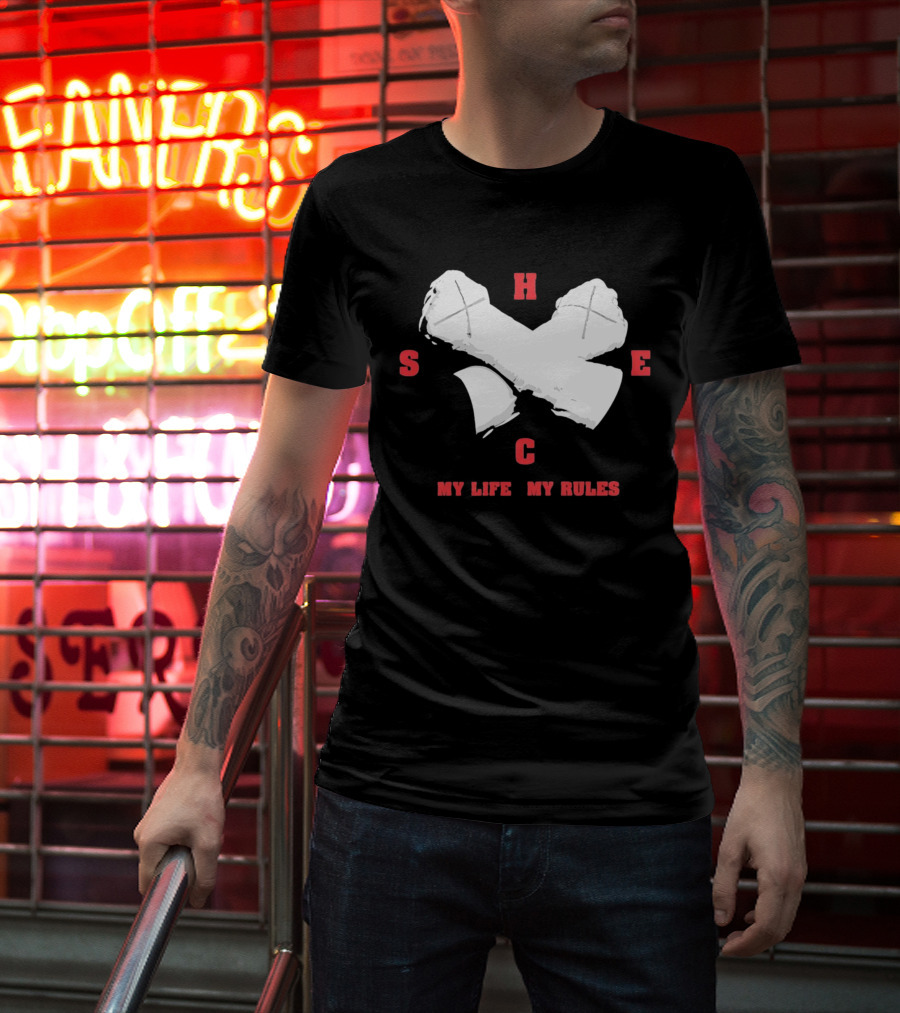 HSEC Crossed Axes My Life My Rules T-Shirt