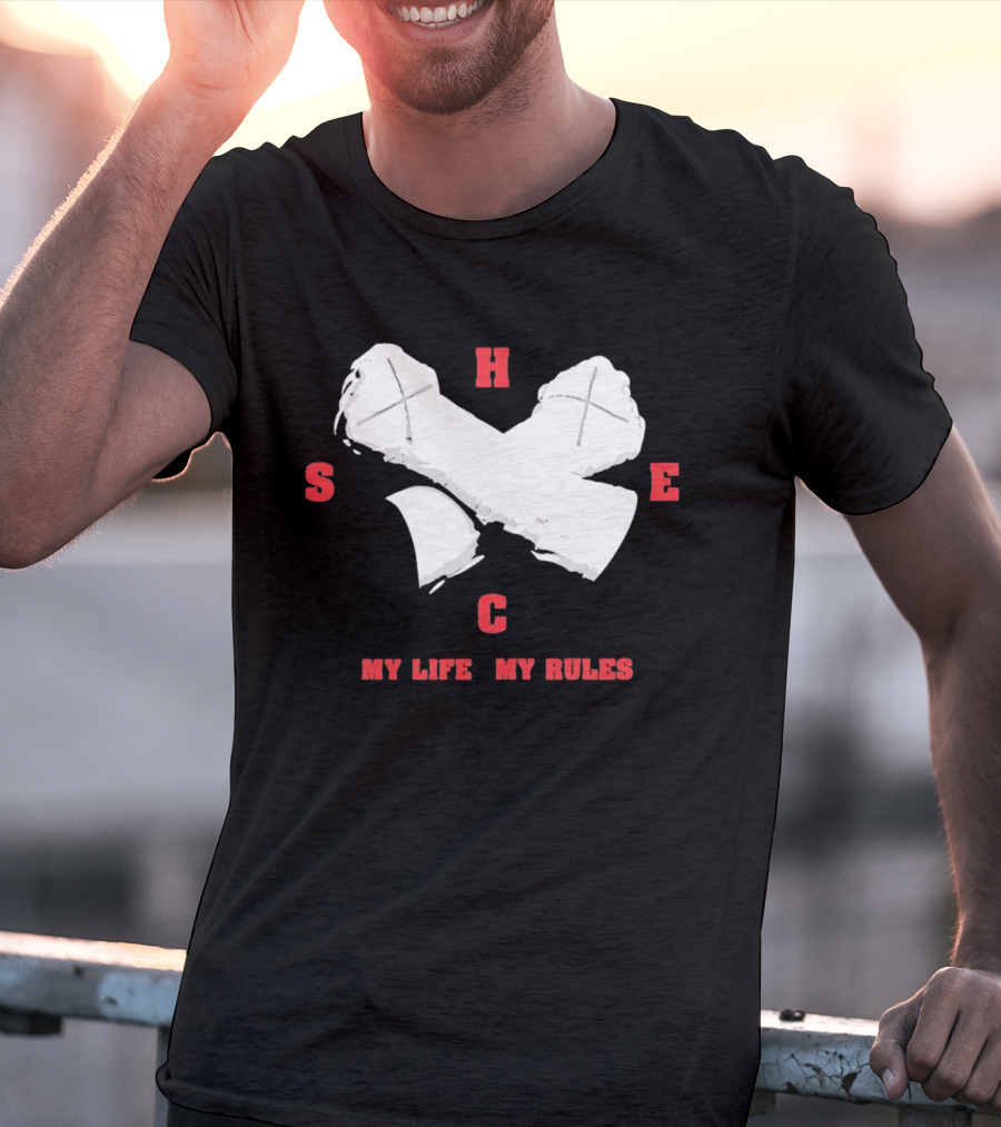 HSEC Crossed Axes My Life My Rules T-Shirt