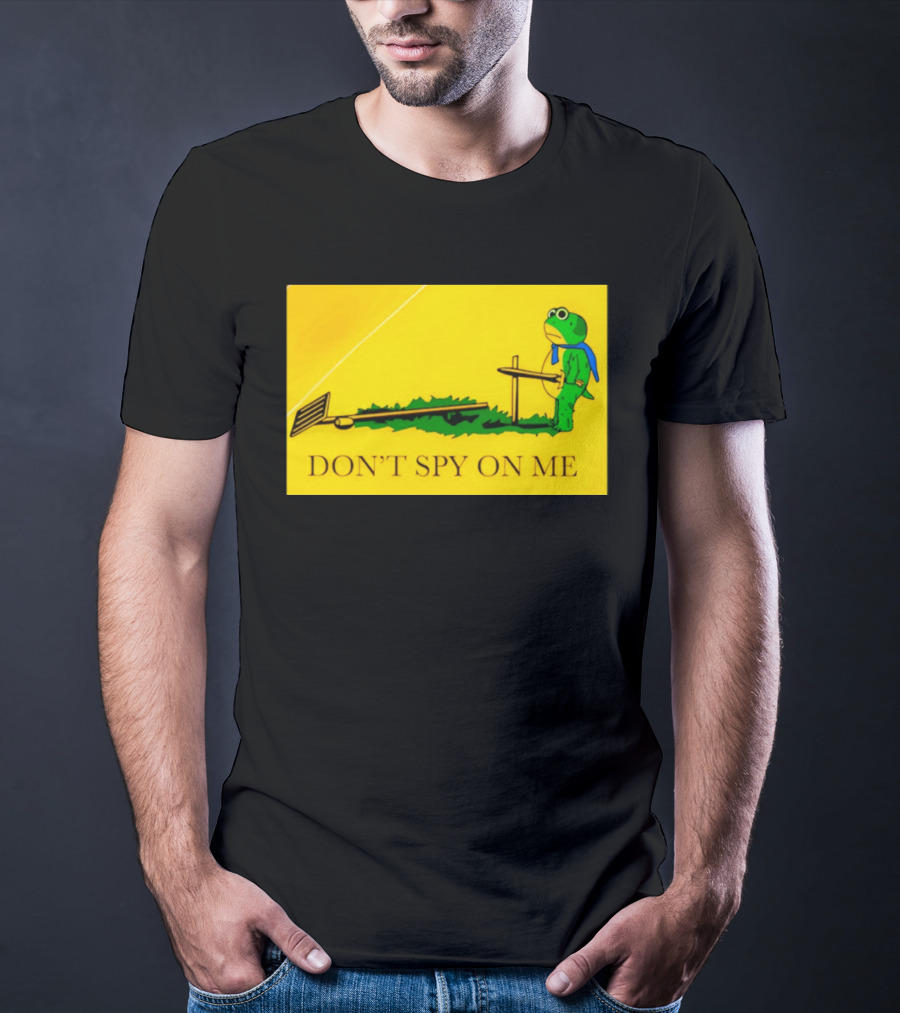 Portland Frog Don't Spy On Me Anti Flock Camera T-Shirt