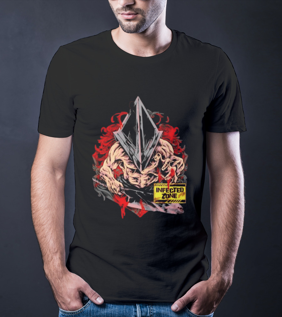 Pyramid Head Silent Hill Infected Zone Horror T-Shirt