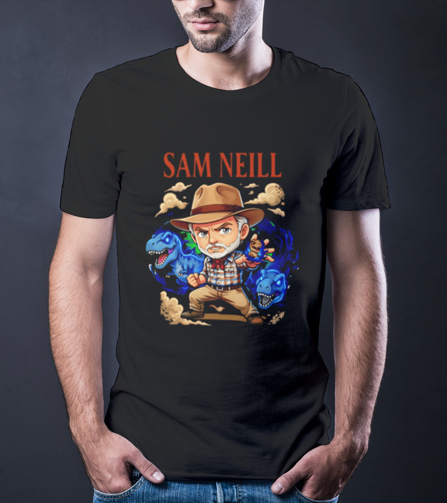 Rest In Peace Sam Neill 1947 2026 Anime Dinosaur Paleontologist Adventure T-Shirt