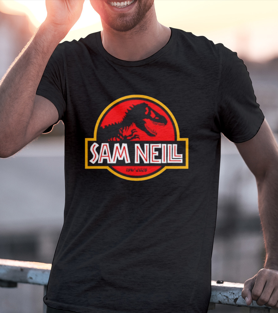 Sam Neill 1947 2026 Jurassic Park Rex T-Shirt