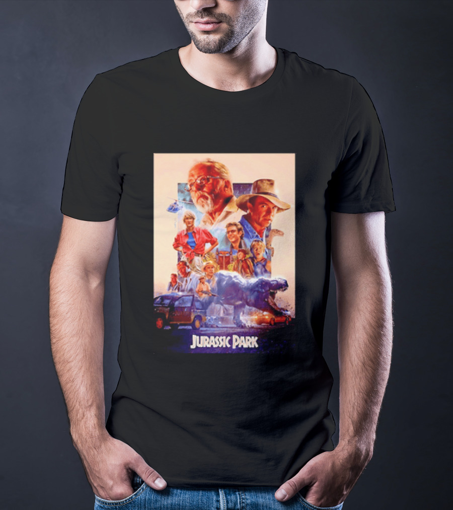 Sam Neill Laura Dern Jeff Goldblum Richard Attenborough Jurassic Park RIP T-Shirt