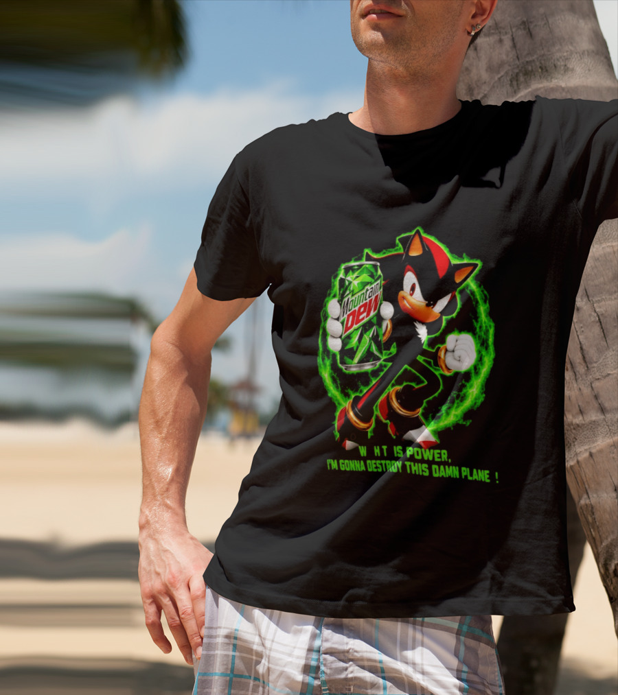 Mountain Dew Power Shadow Destroy This Damn Planet T-Shirt