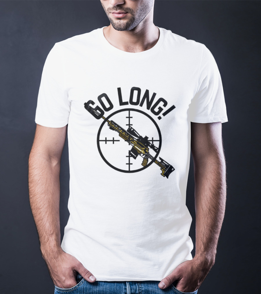 Go Long Sniper Rifle With Crosshair Targeting T-Shirt