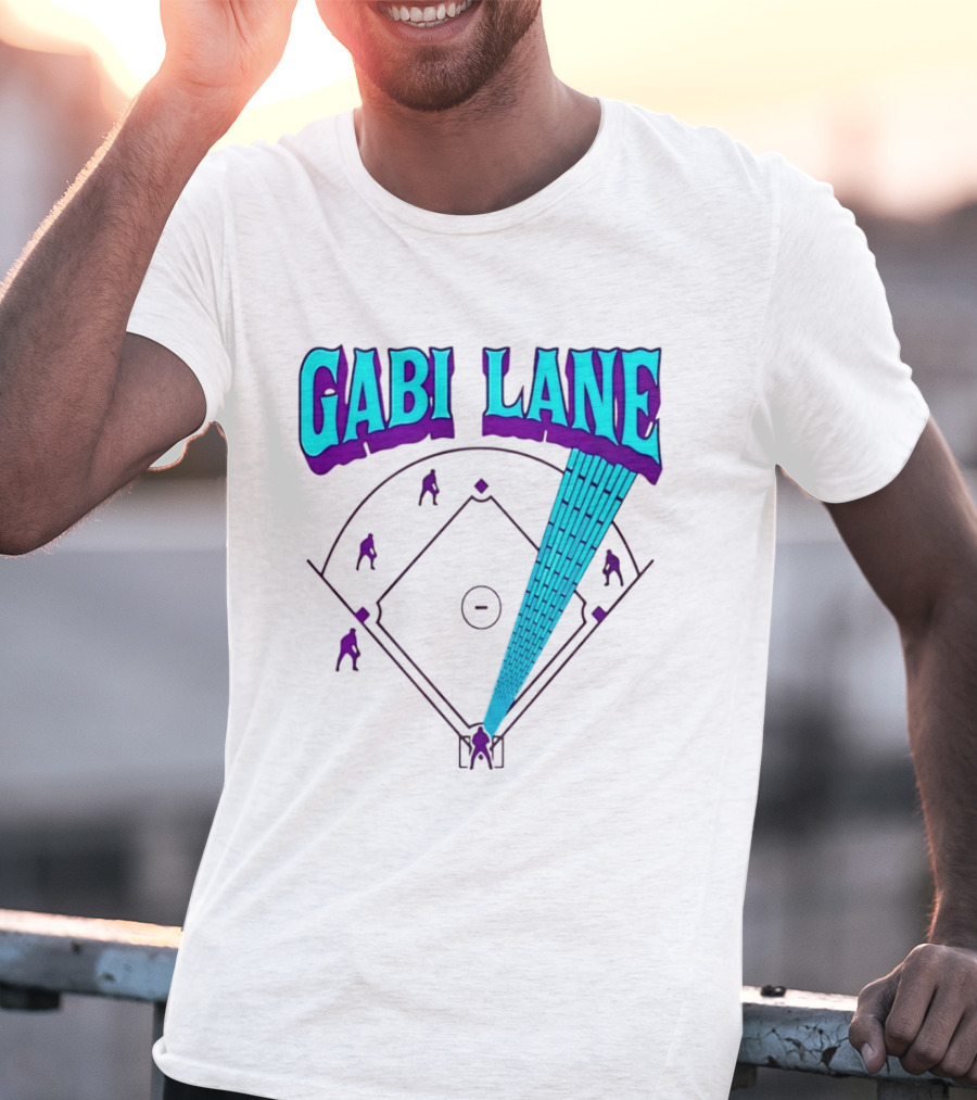 Gabi Lane Home Run Baseball Diamond T-Shirt