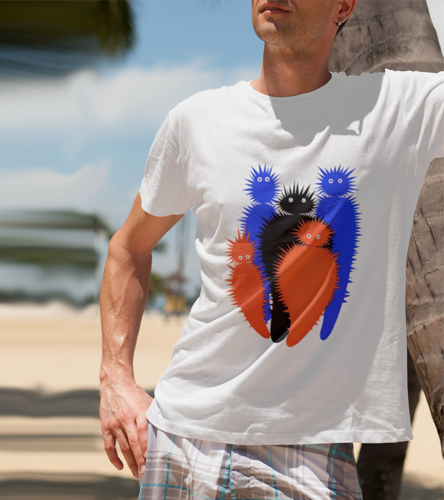 Hollerbaum And Schmidt Julius Klinger 1909 Spiky Colorful Creatures T-Shirt