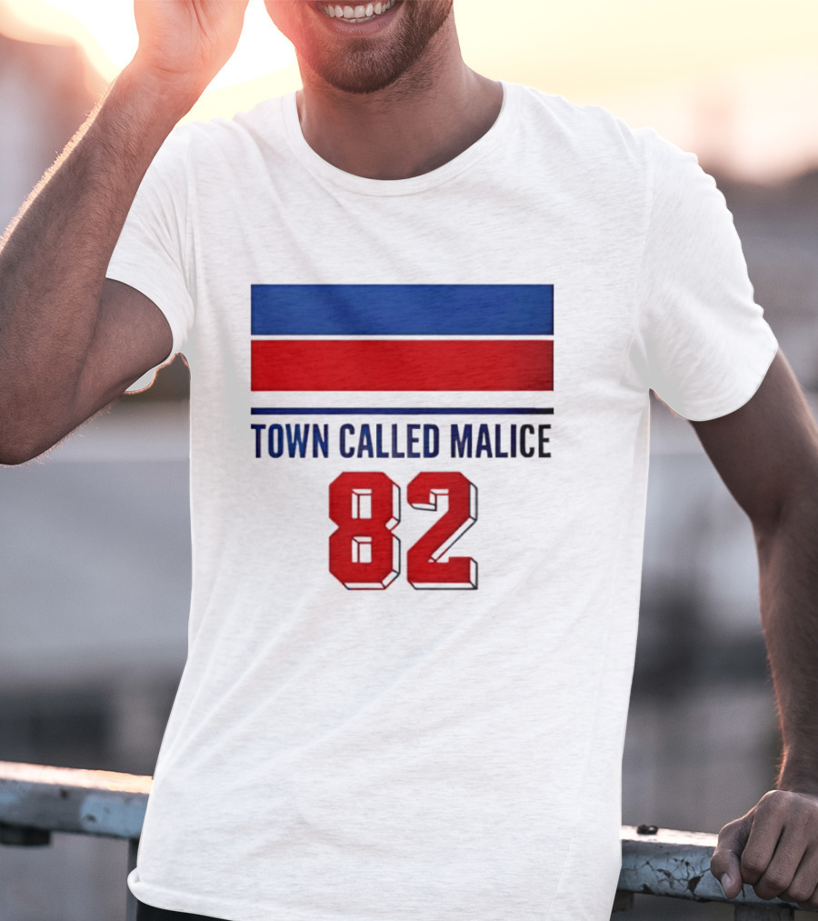 The Jam Town Called Malice 82 Red And Blue Bars T-Shirt