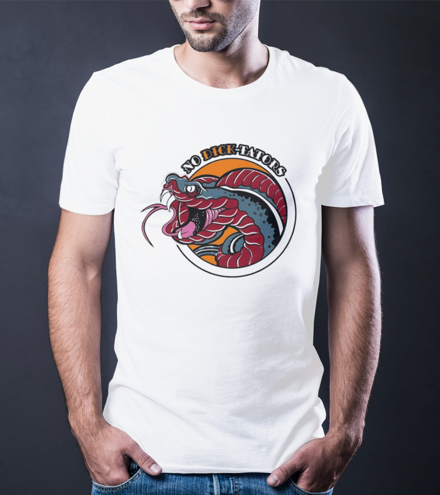 No Dictators Political Satire Snake T-Shirt