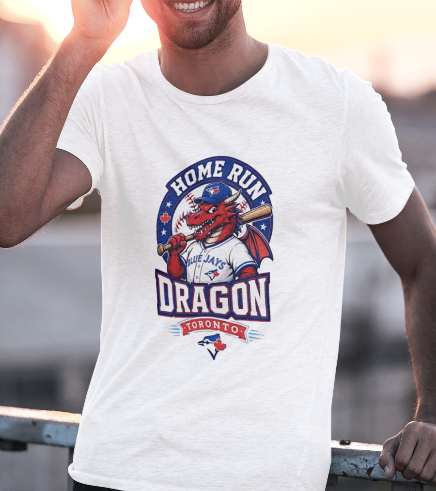 Toronto Blue Jays Home Run Dragon Baseball Toronto T-Shirt