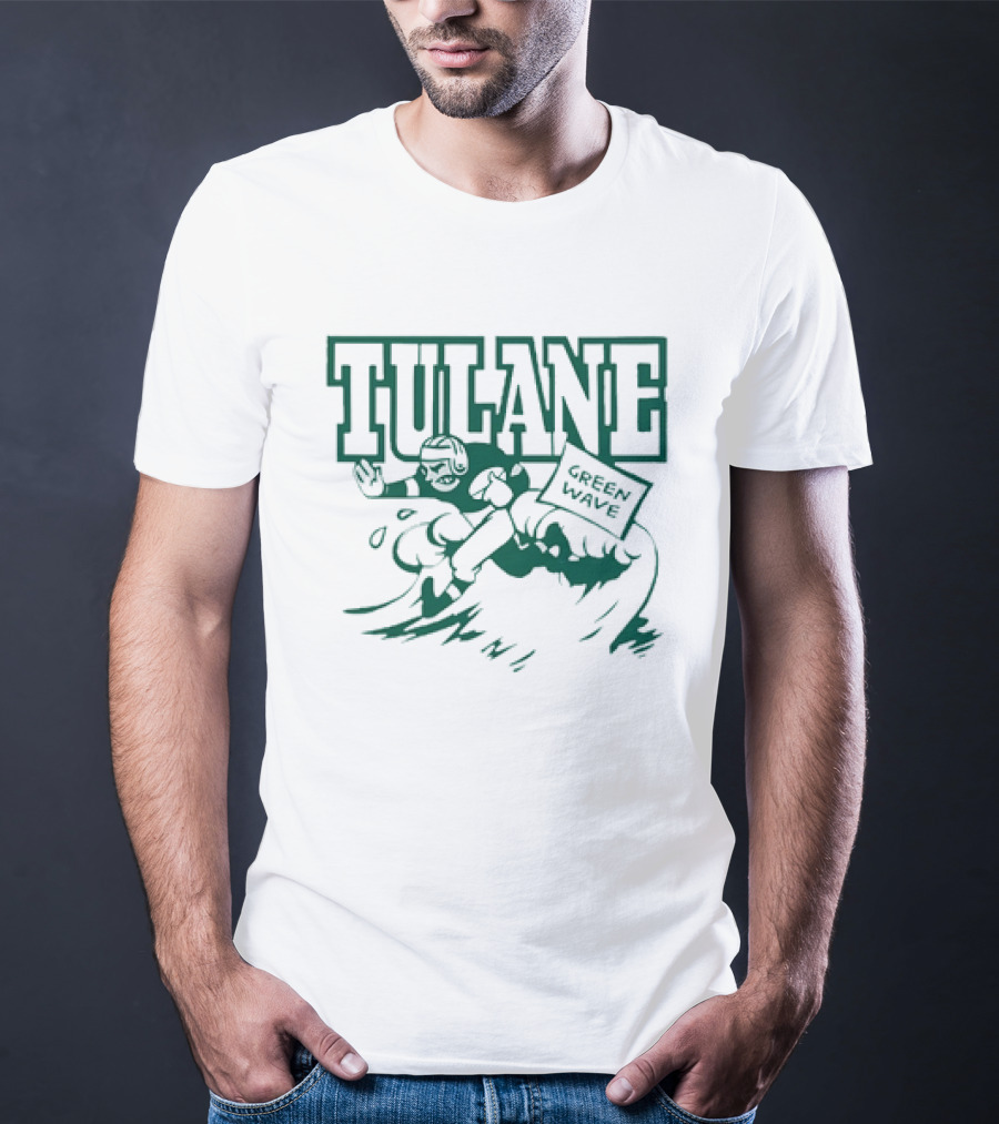 Tulane Green Wave Vintage Football Team T-Shirt
