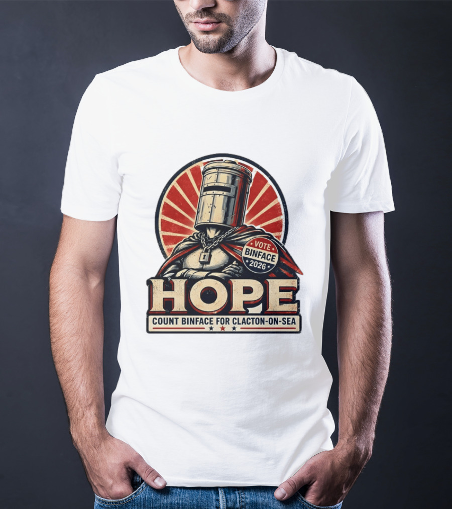 Vote Binface 2026 Hope Count Binface For Clacton On Sea T-Shirt