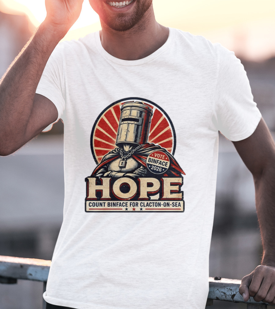 Vote Binface 2026 Hope Count Binface For Clacton On Sea T-Shirt