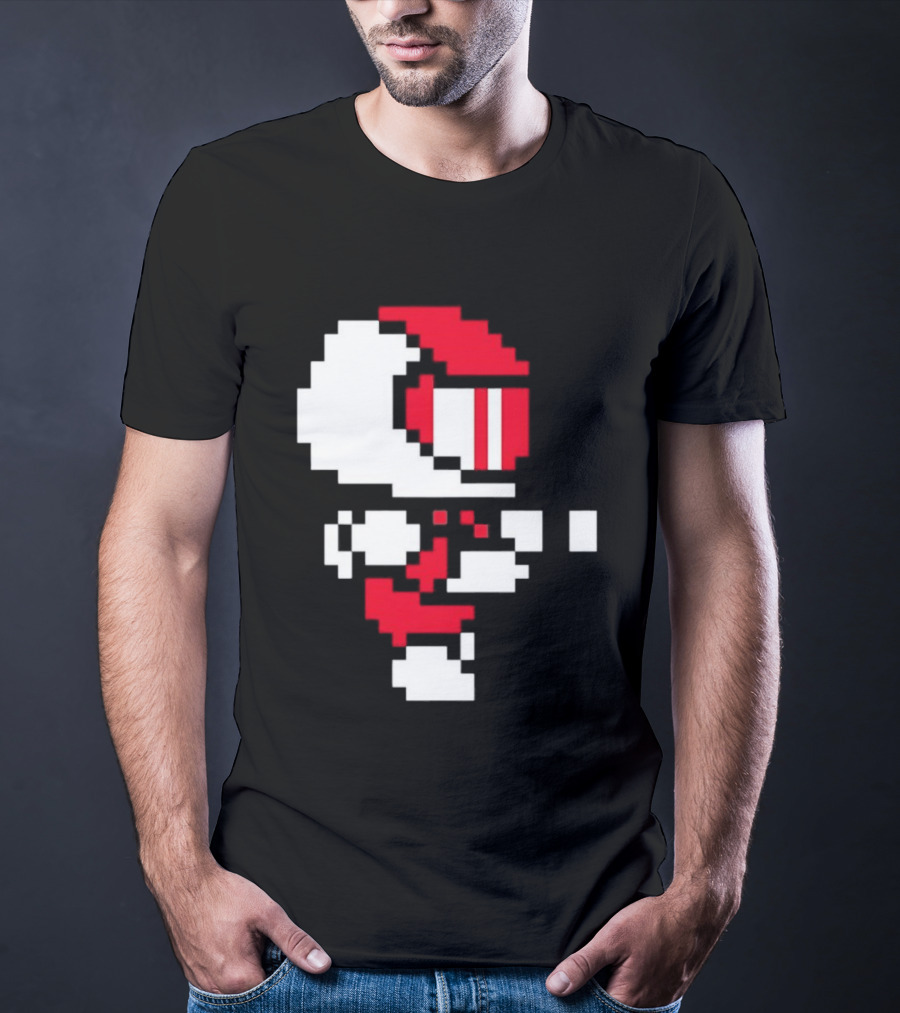 Arcade Pixel Racing Driver Fast Track Helmet Retro Game T-Shirt