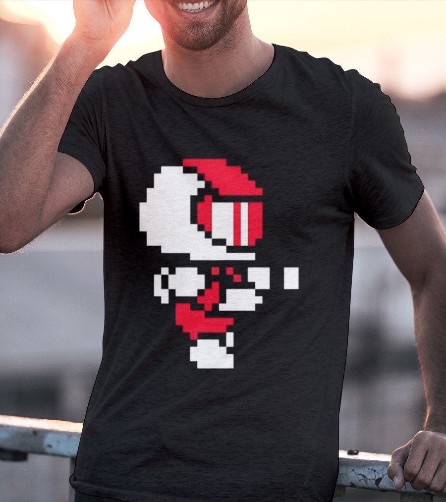 Arcade Pixel Racing Driver Fast Track Helmet Retro Game T-Shirt