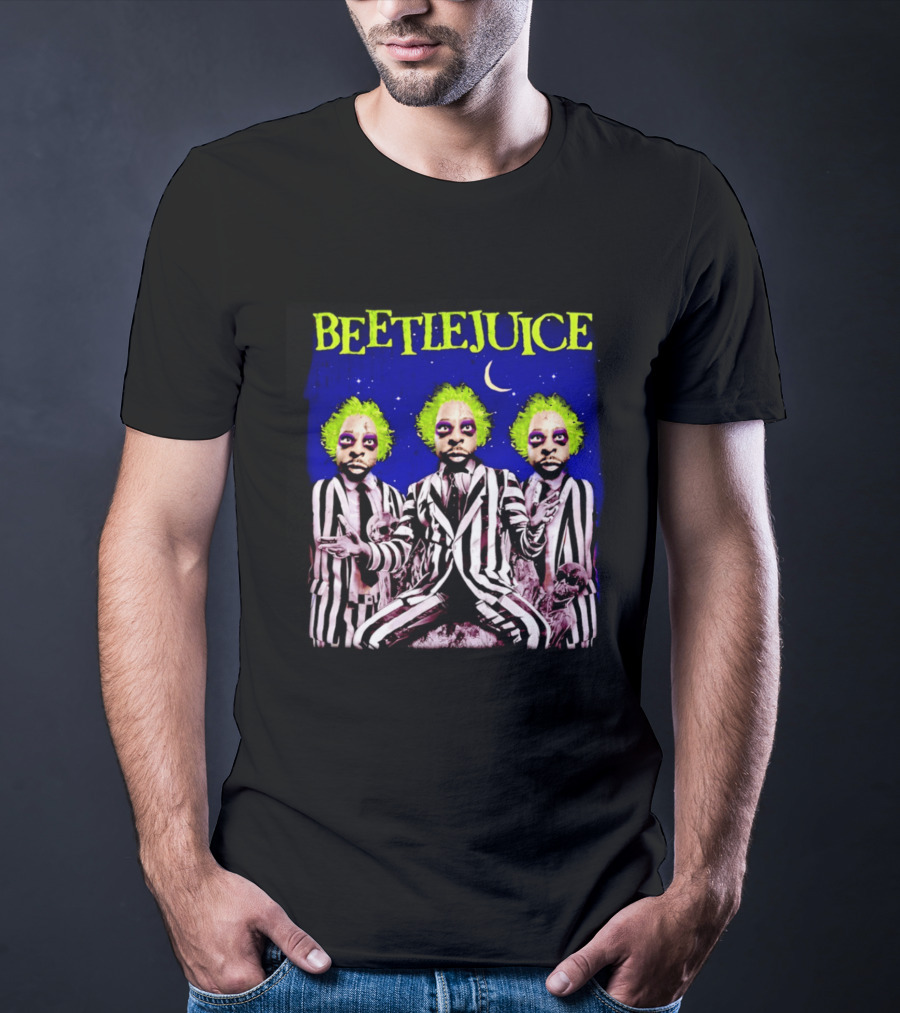 Beetlejuice Bootleg Triple Moon Gothic T-Shirt