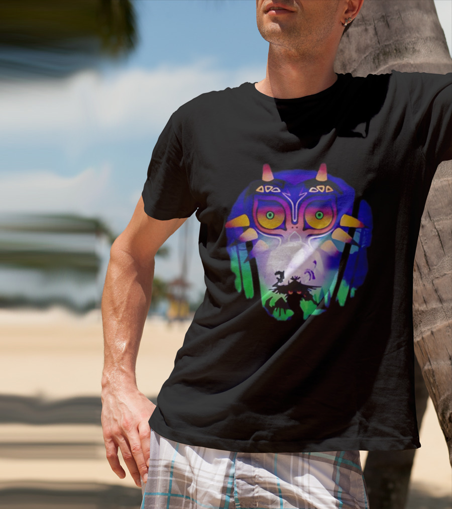 Majora's Mask Legend Of Zelda Skull Kid And Moon T-Shirt