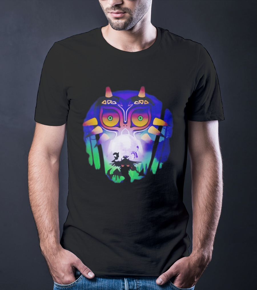 Majora's Mask Legend Of Zelda Skull Kid And Moon T-Shirt