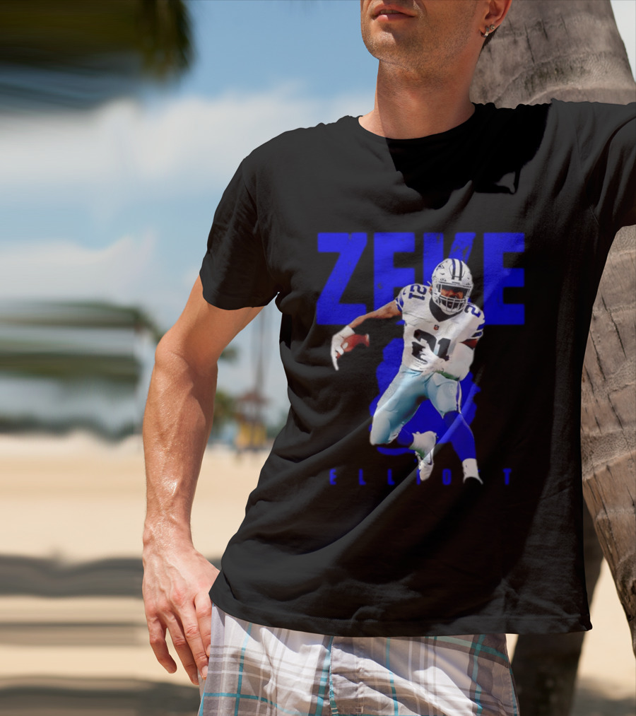 Dallas Cowboys Ezekiel Elliott Running Zeke 21 T-Shirt