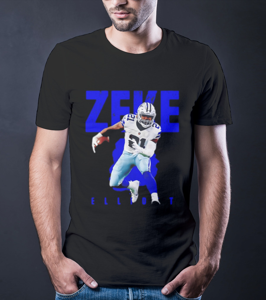 Dallas Cowboys Ezekiel Elliott Running Zeke 21 T-Shirt