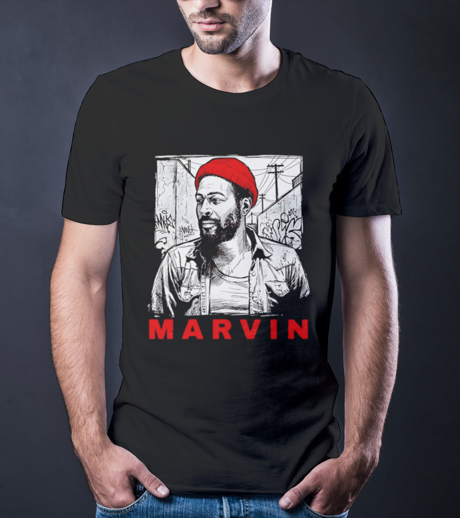 Marvin Gaye Urban Graffiti Style R&B Legend T-Shirt