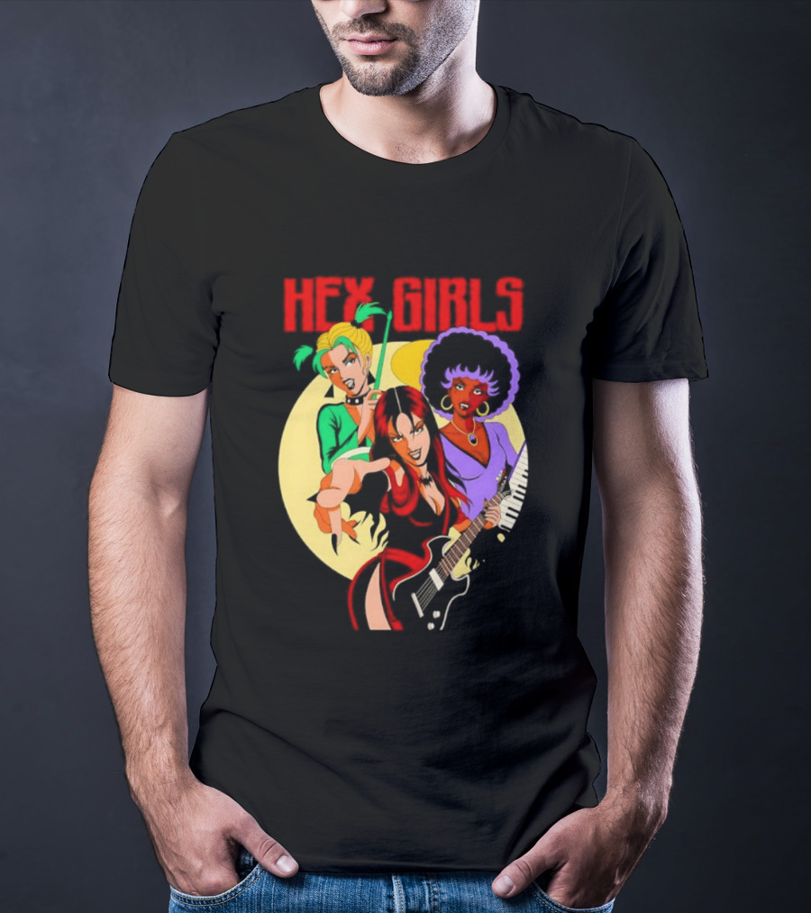 Hex Girls Scooby Doo Band Thorn Luna Dusk Animated Musical Trio T-Shirt