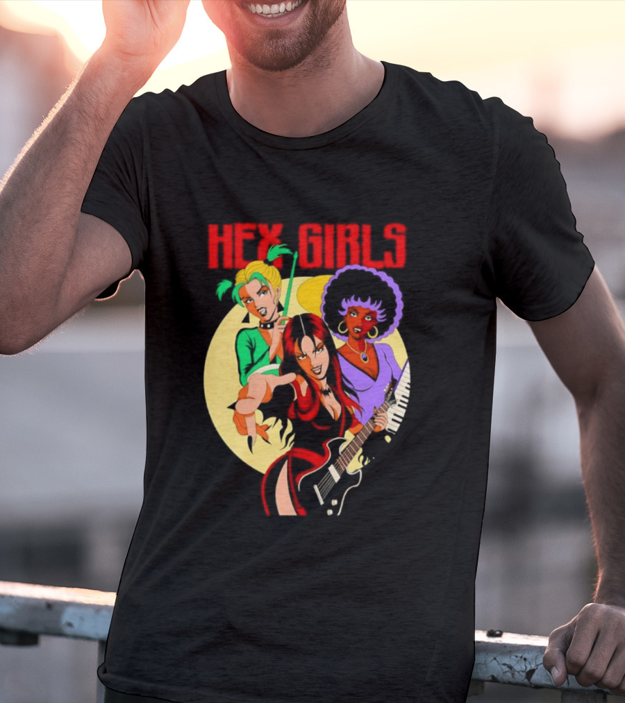 Hex Girls Scooby Doo Band Thorn Luna Dusk Animated Musical Trio T-Shirt