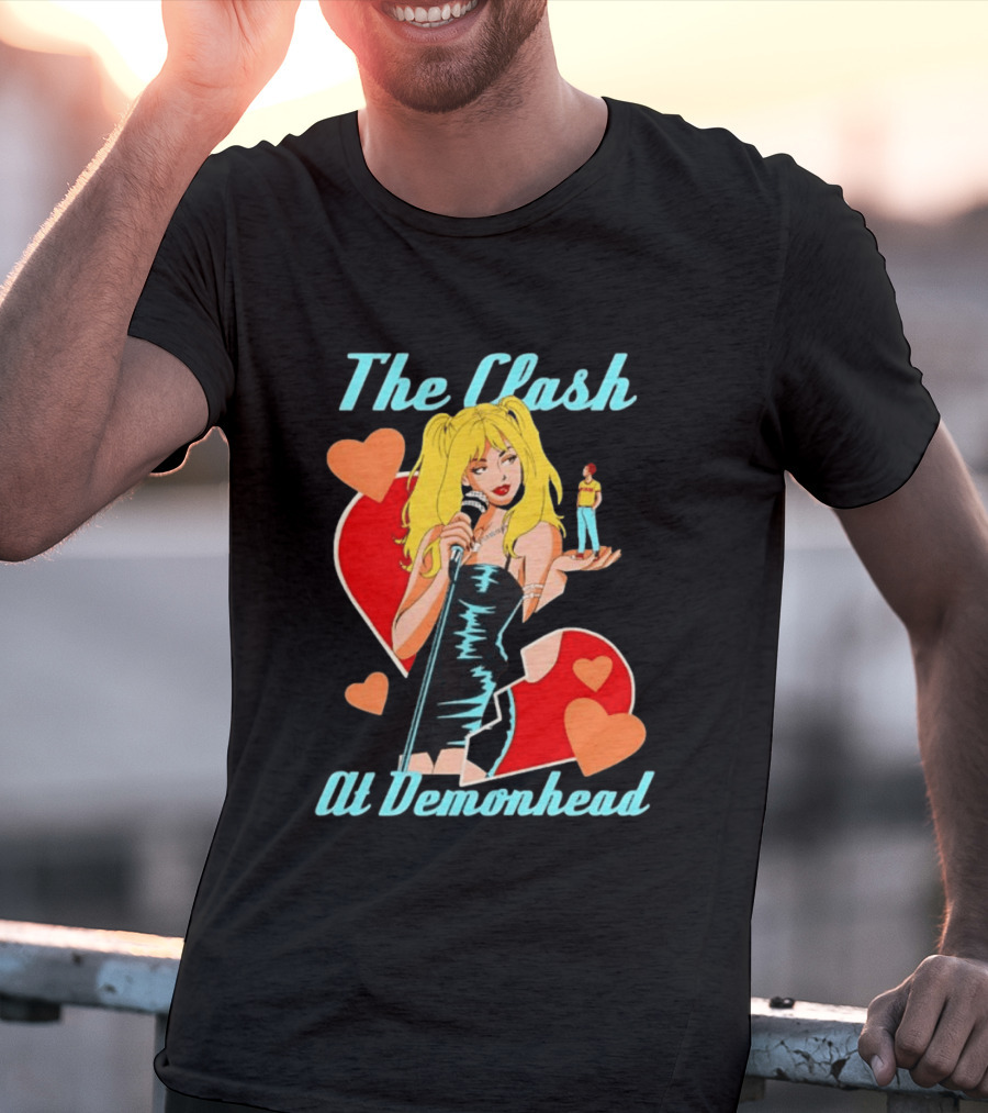 The Clash At Demonhead Scott Pilgrim Band Heart T-Shirt