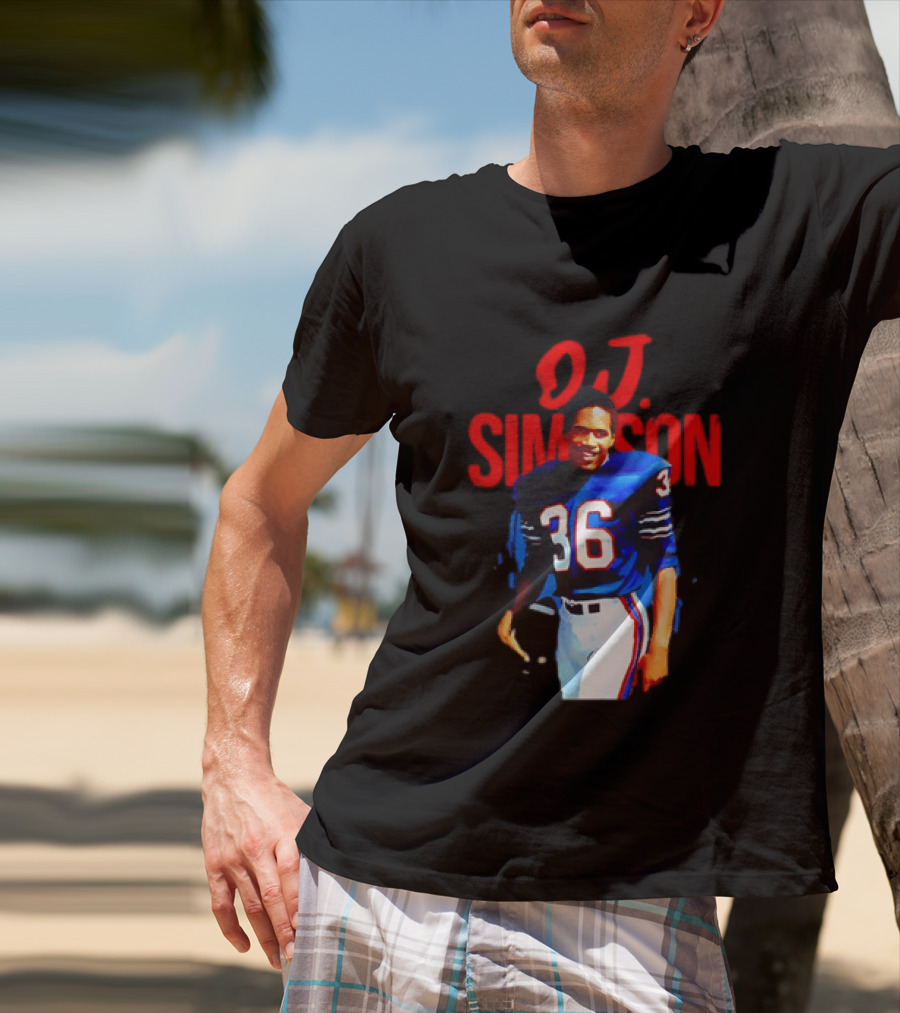 O.J. Simpson 36 Buffalo Bills Football Player T-Shirt