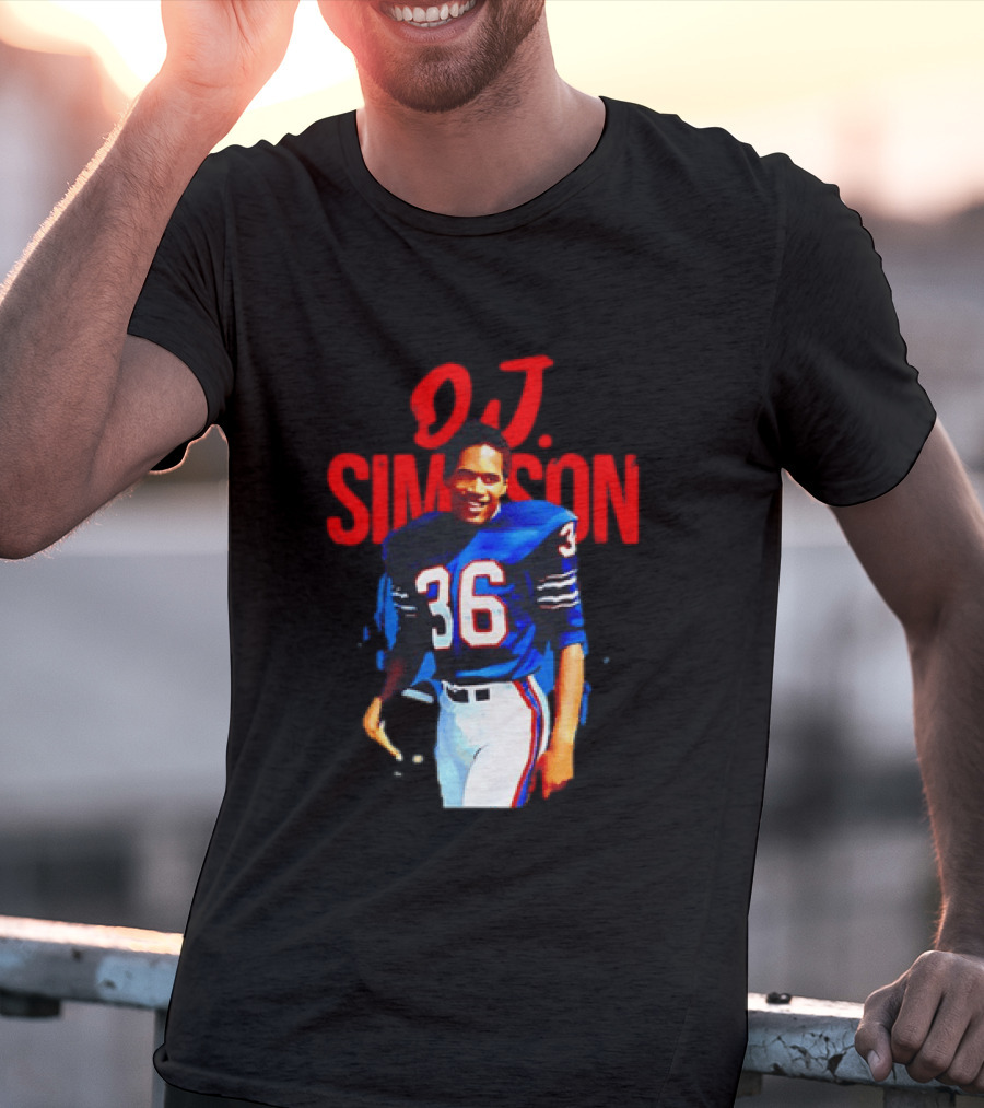 O.J. Simpson 36 Buffalo Bills Football Player T-Shirt