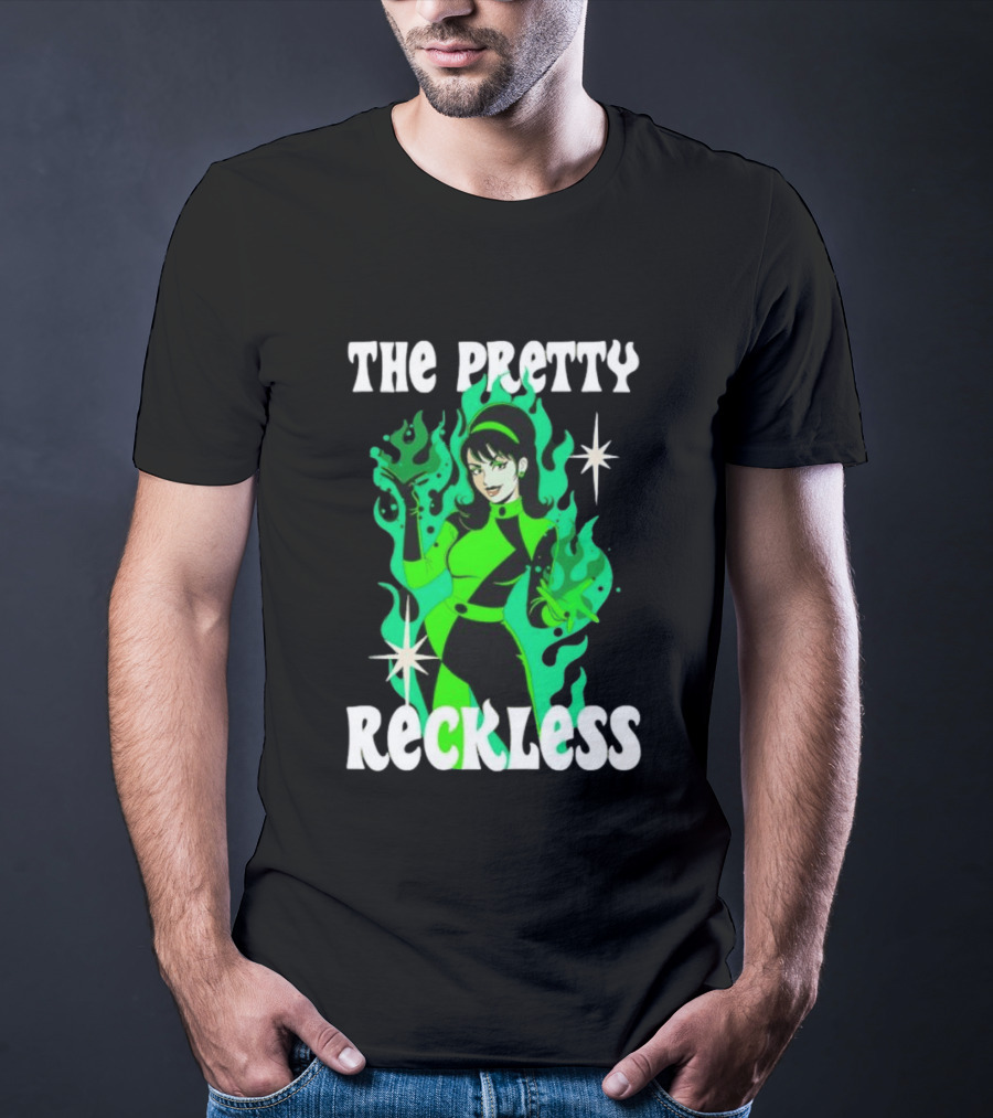The Pretty Reckless Green Flame Witch Taylor Momsen T-Shirt