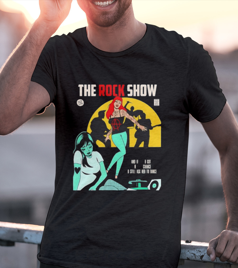 The Rock Show Comic Dance Chance Anarchy Girl Silhouette Scene T-Shirt