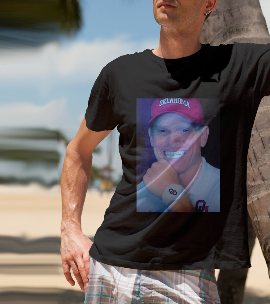 Oklahoma Sooners Brent Venables Smiling With Grill And OU T-Shirt