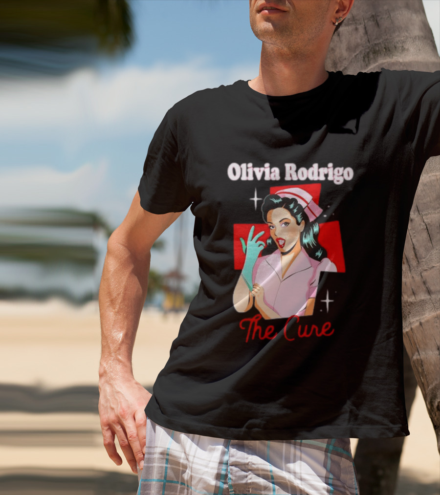 Olivia Rodrigo The Cure Pop Art Style Retro Nurse T-Shirt