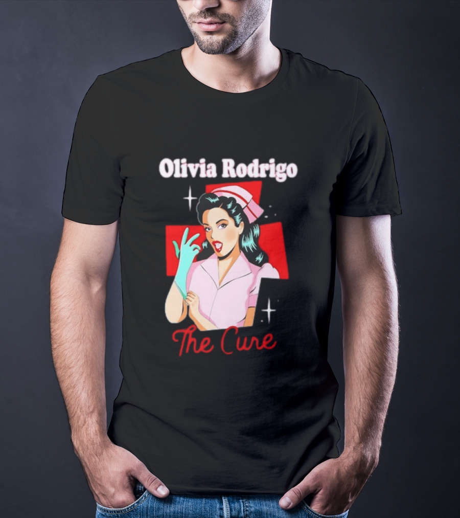 Olivia Rodrigo The Cure Pop Art Style Retro Nurse T-Shirt